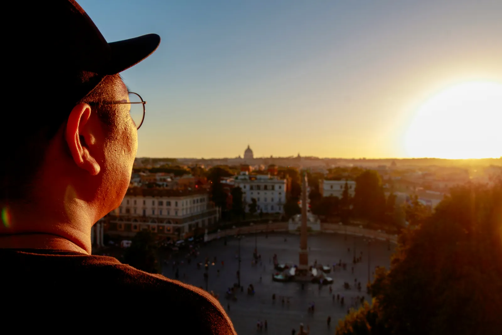 Terrazza del Pincio, Piazza del Popolo, Roma, RM, Italia